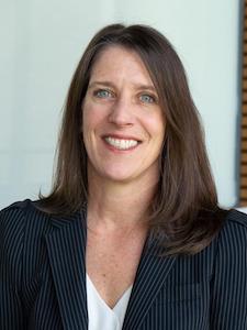 Jill Clark wearing black blazer