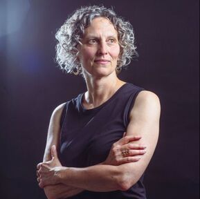 Charlotte Biltekoff in a dark tank top