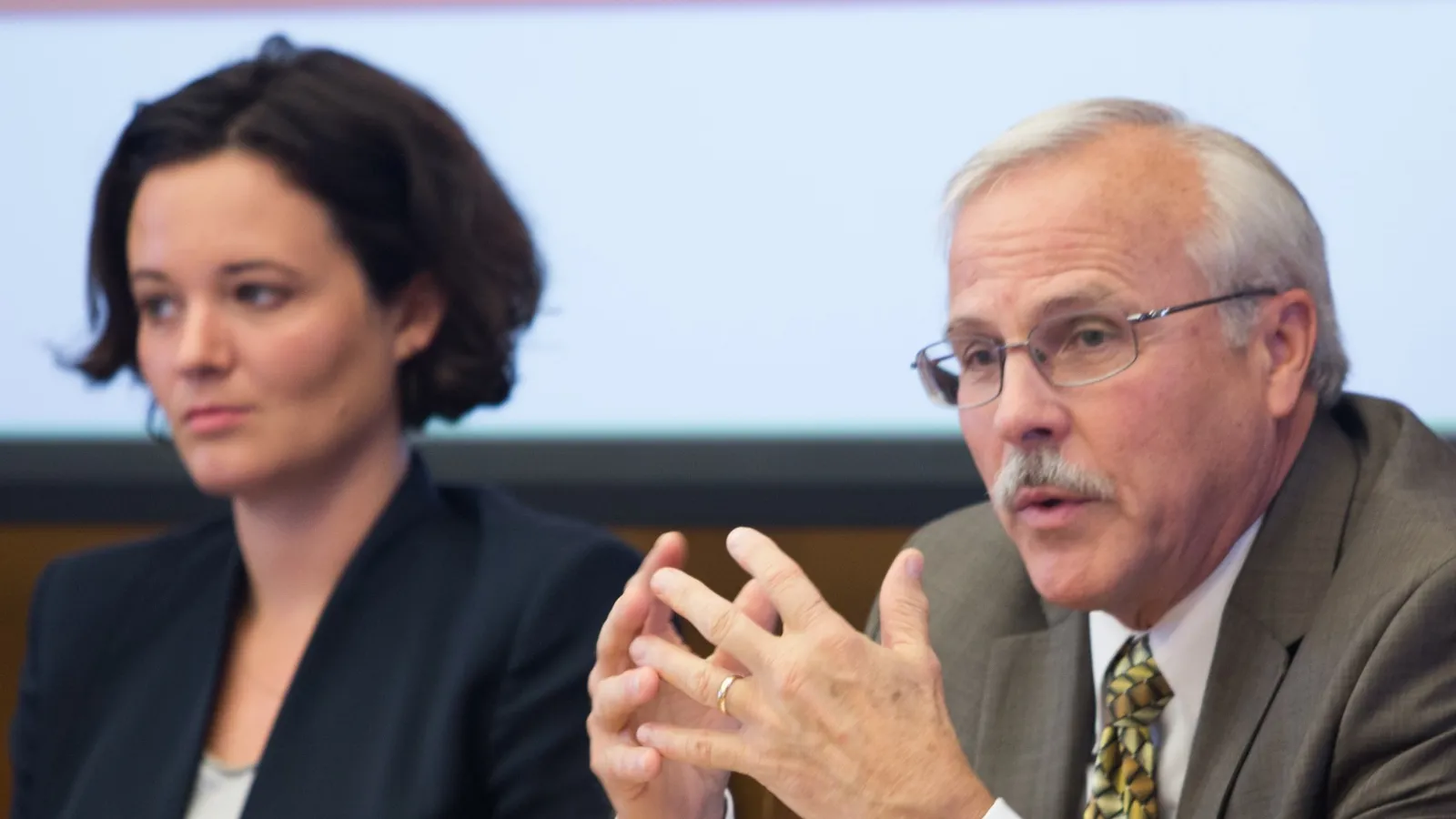 Don Hubin and Margo Kaminski at UIA Panel on Ethics of Predictive Analytics