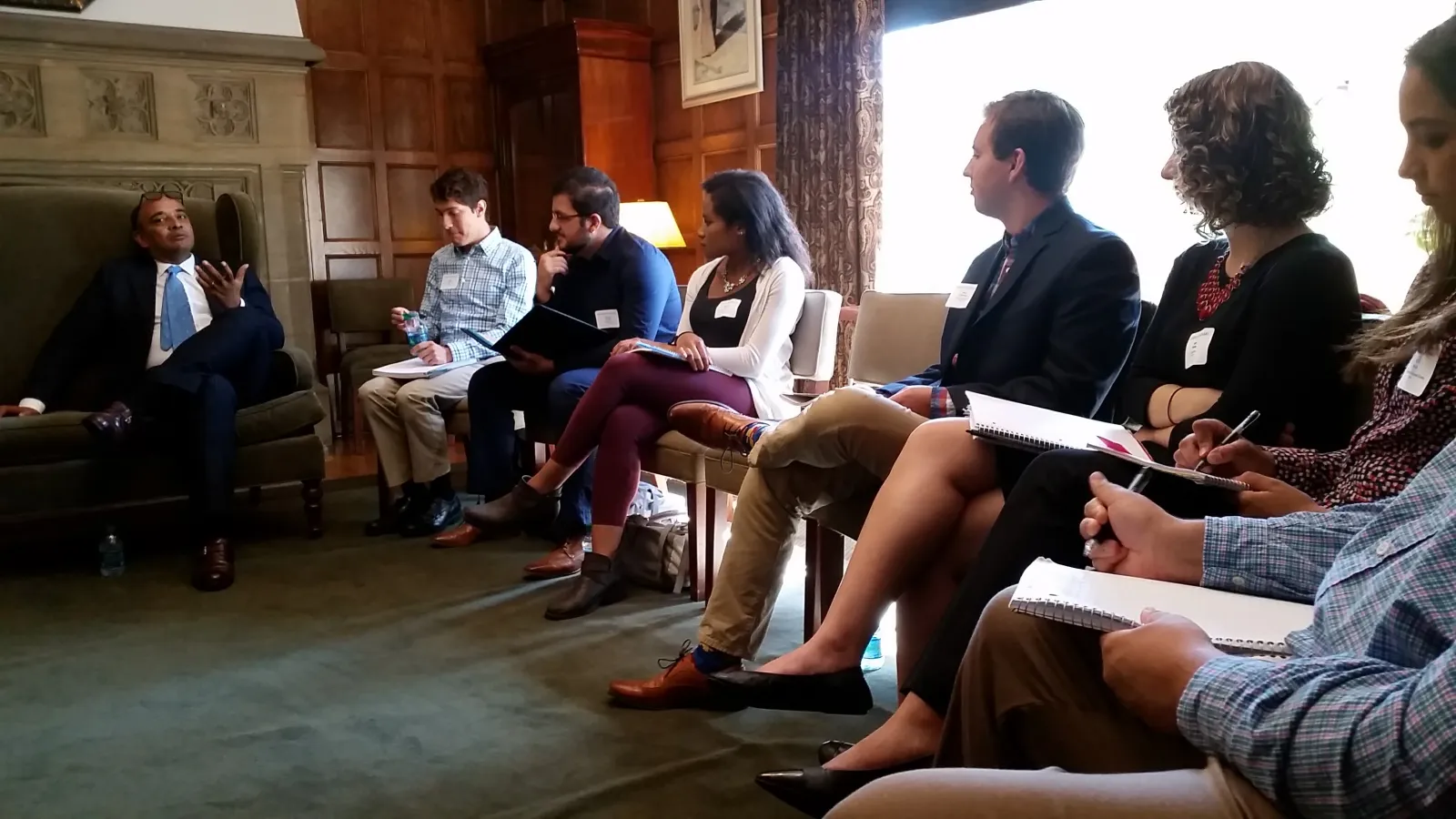 Kwame Anthony Appiah meeting with students