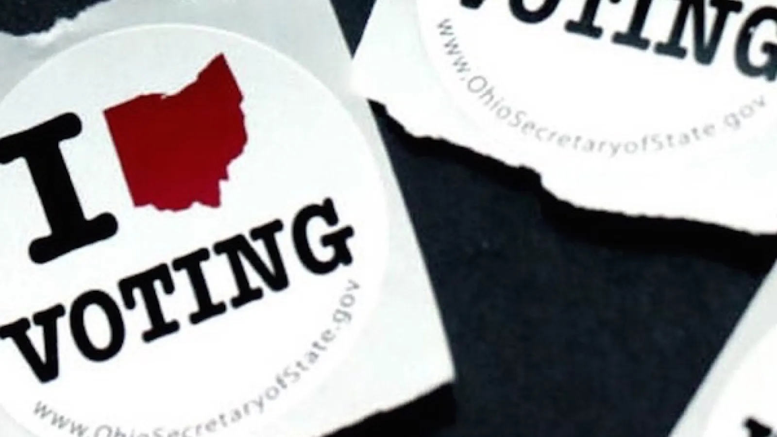 "I Ohio Voting" stickers