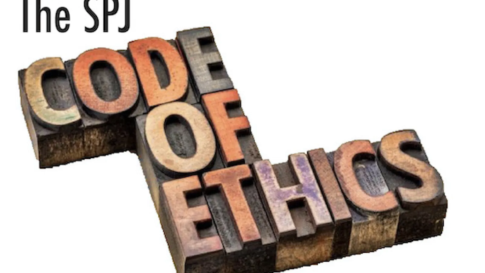 "SPJ Code of Ethics" in block letters