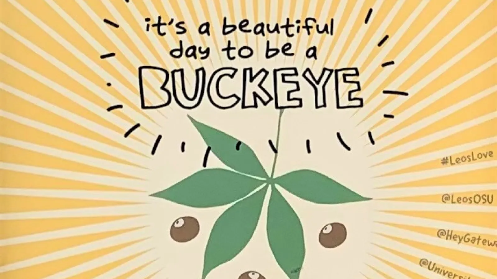 It's a Beautiful Day to be a Buckeye Mural image