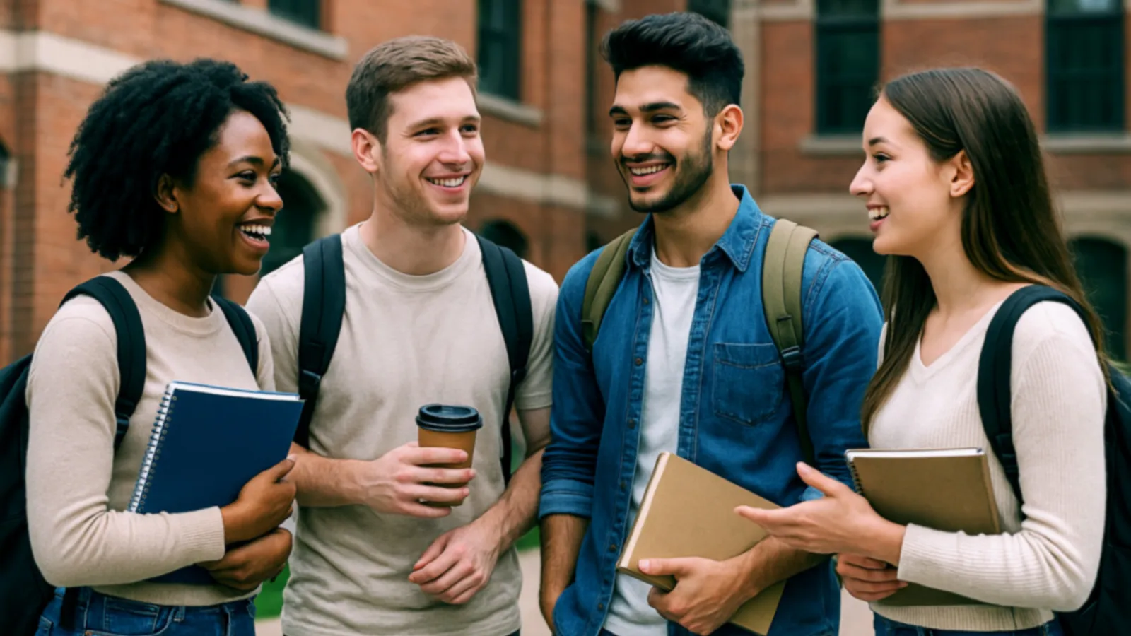 Students talking