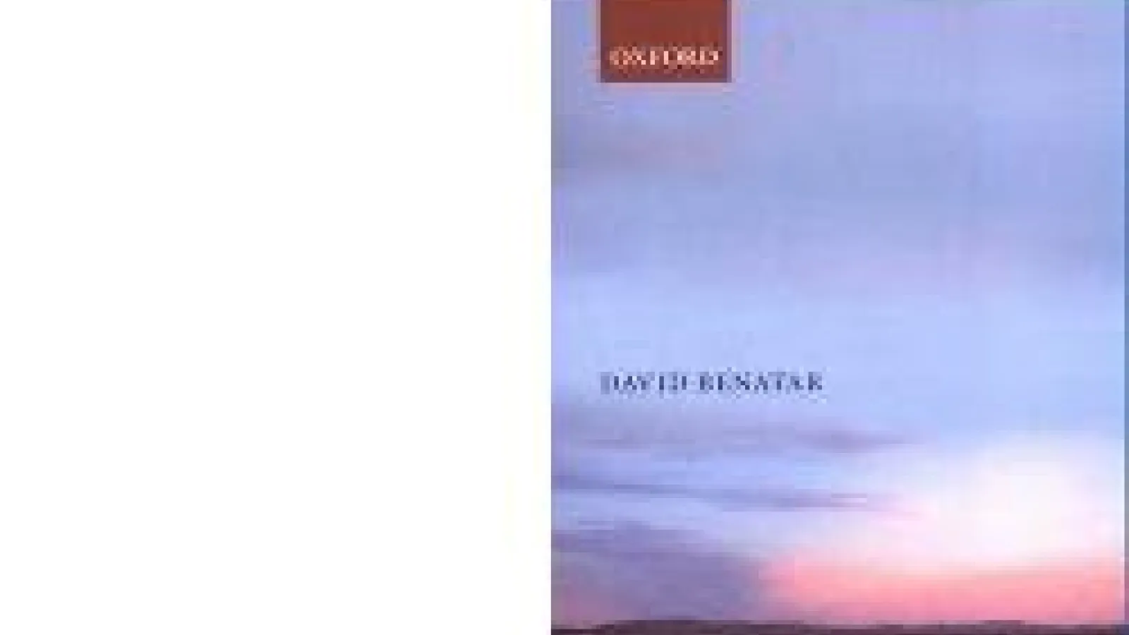 Book cover of Better never to have been by David Benatar