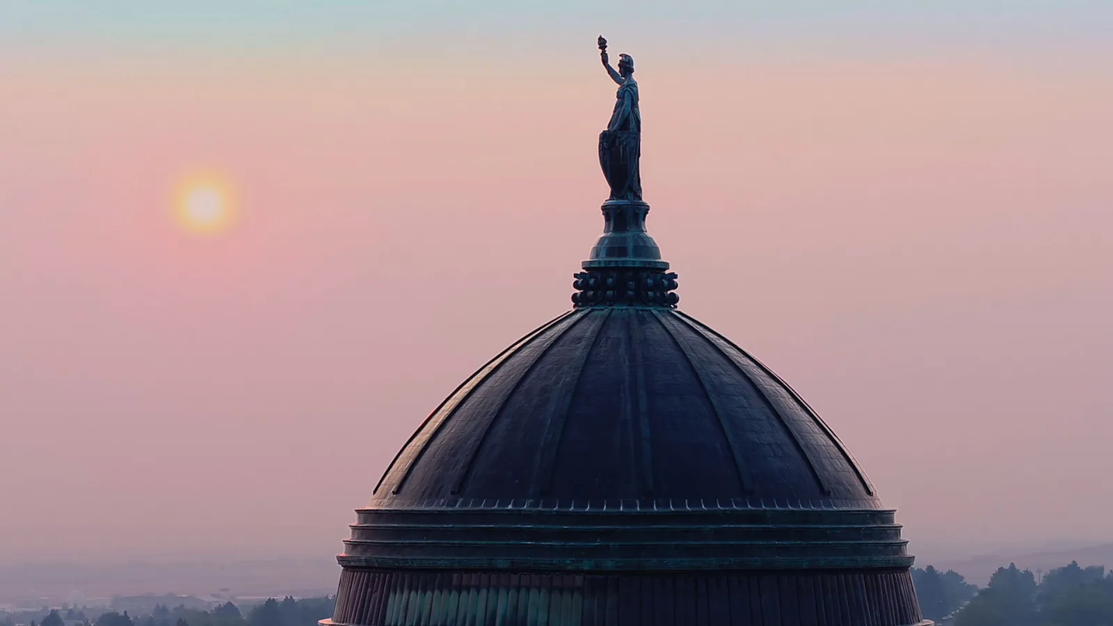 Montana State Capitol Building at Dawn