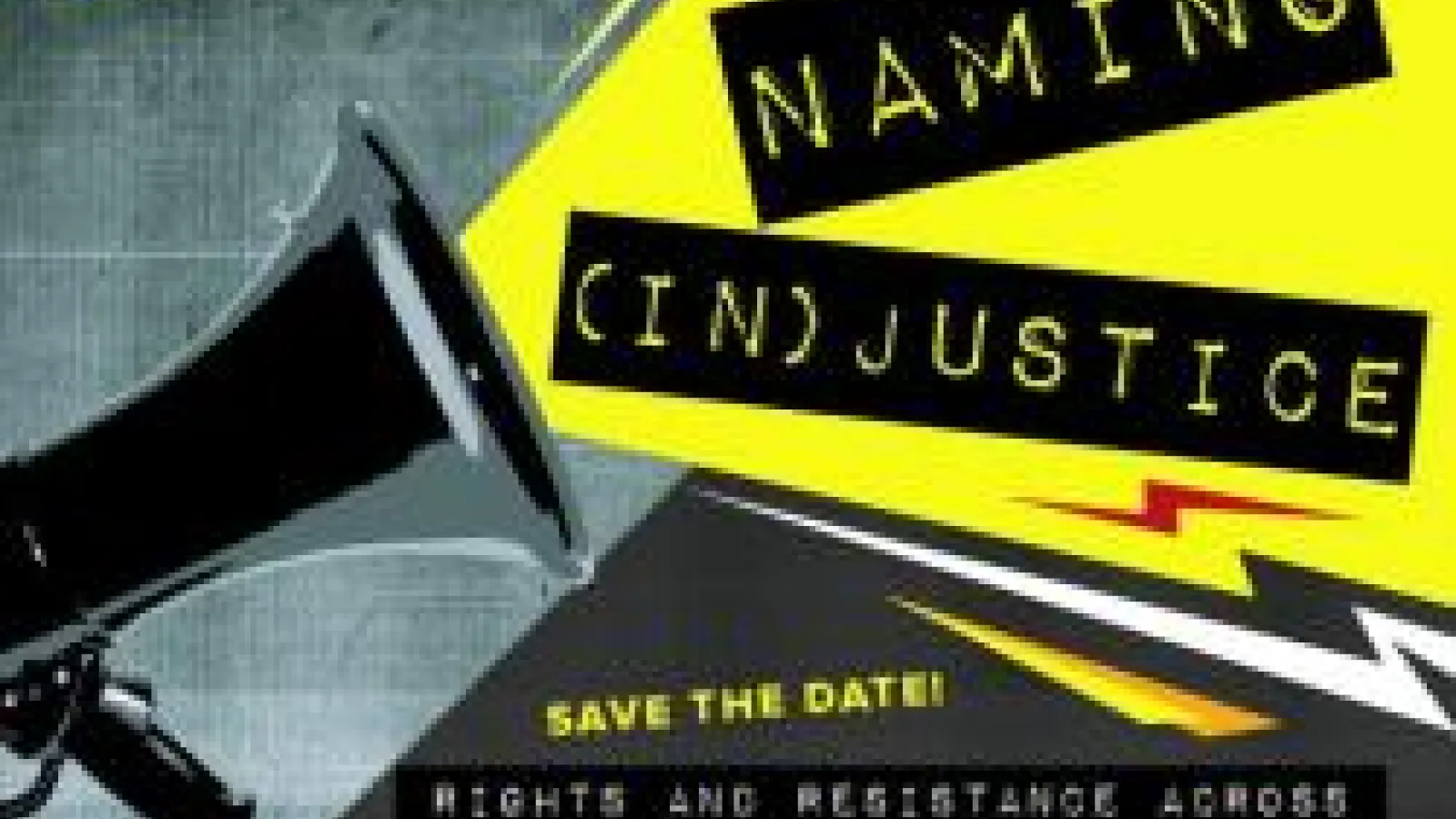 Naming Injustice Graphic Design