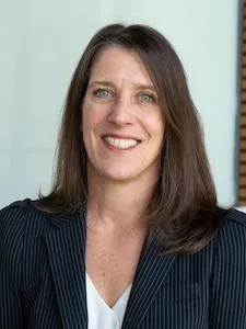 Jill Clark wearing black blazer