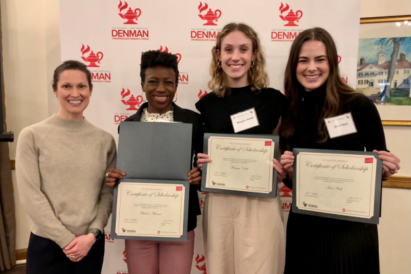 Student Denman Award Winners with CEHV's Kathryn Joyce